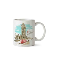 Big Ben Paris Clock Tower Porselen Kupa Bardak