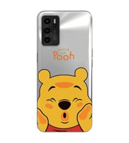 Oppo A16 Uyumlu Winnie The Pooh Desenli Şeffaf Telefon Kılıfı