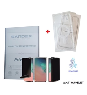 İphone 12 PRO MagSafe Şeffaf Kılıf + Nano Ekran koruyucu MAT HAYALET
