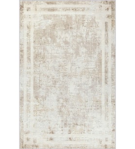 Eliana Home Baskılı, Yıkanabilir Kaymaz Taban Salon Halısı LNA0744 100x150 cm (Bej)