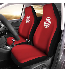 Fiat Linea Araca Özel Oto Koltuk Kılıfı PRO - Kırmızı ( Yeni Tasarım - Yeni Fit Kalıp ) (Siyah)