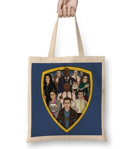Brooklyn Nine Nine Art The Cast Bez Çanta Uzun Saplı