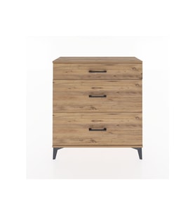 Arges Şifonyer 3 Çekmeceli 88x30x96 Çam-Çam