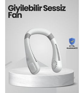 Çocuk ve Yetişkinler İçin Güvenli Şarjlı Boyun Fanı