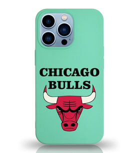Apple iPhone 13 Pro  Lansman Kılıf Chicago Bulls Tasarımlı Altı Kapalı İçi Kadife Kaplı  Kapak (Şeffaf)