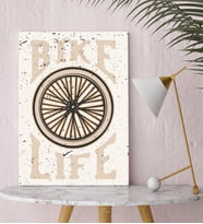 BK Gift Bike Life Tasarımlı Kanvas Tablo-1