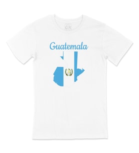 Guatemala Haritalı ve Bayraklı Tişört