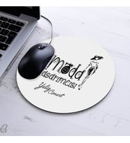 İsimli Moda Tasarımcısı Temalı Yuvarlak Mousepad