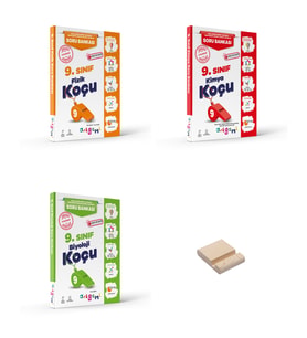 ORİGAMİ 9. Sınıf Fizik Kimya ve Biyoloji Soru Bankası 3lü Set + Telefon Standı