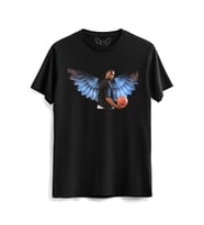 K.Bryant Resimli Baskılı Çocuk Siyah Tshirt 