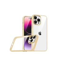 İphone 15 Pro Max Razer Lensli Silikon - Gold