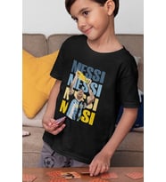 Unisex Messi Baskılı Efsane Futbolcu Çocuk Tişört (1-12 YAŞ)