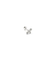Arı Figürlü Zirkon Taşlı Tragus Piercing – Gümüş  Hipoalerjenik, Uzun Ömürlü