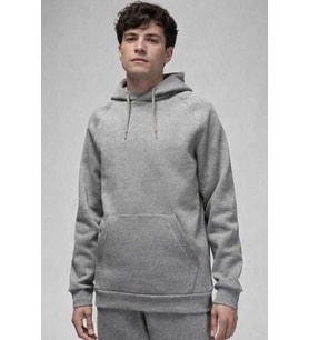 Nike Jordan Core Blank Fleece Po Hoodie Kapüşonlu Erkek Sweatshirt Gri