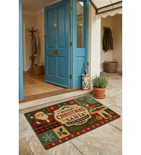 Valerine Life Kapı Önü Paspası 45x70cm iç Dış Mekan Yeni Yıl Ürünleri Noel Süsleri Noel Dostları