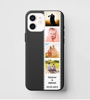 Şerit Fotoğraf Tasarımlı Siyah Premium Telefon Kılıfı (Tüm Telefon Modelleri Mevcuttur).