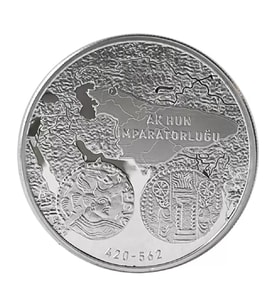 AgaKulche Ak Hun 1 Ons 31.10 Gram Gümüş Sikke Coin (925.0)