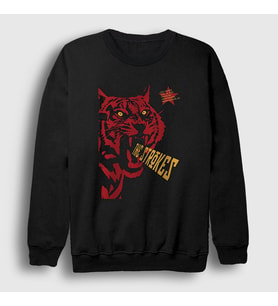 Presmono Unisex Siyah Shoreline The Strokes Sweatshirt 524648tt