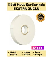 Süper Güçlü Uzun Ömürlü Kuvvetli Yapışkan Kolay Uygulanır İz Bırakmaz Çift Taraflı Köpük Bant