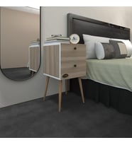 Kenzlife komodin hanami crd 74*39*39 komidin ahşap ayaklı kitaplık ayakkabılık kapaklı arkalıklı (Karışık)