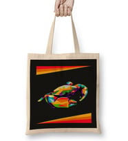 Vector Animals Colorful Crabs in Pop Art Bez Çanta Uzun Saplı