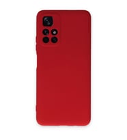 Xiaomi Redmi Note 11t Kılıf Nano İçi Kadife Silikon - Kırmızı
