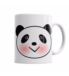 Sevimli Panda Kupa Bardak Porselen