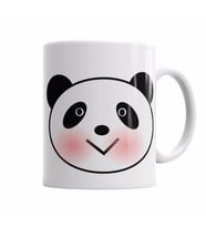Sevimli Panda Kupa Bardak Porselen