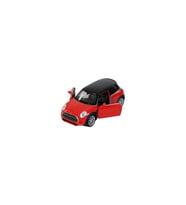 Çek Bırak Metal Mini Cooper Çocuk Araba Oyuncak 12 cm Kırmızı