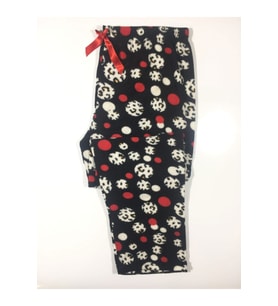 Cepsiz Kışlık Polar Kadın Pijama Altı Tek Alt je14 (Siyah)