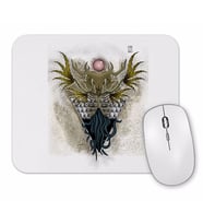 Skull Devil Color Branca Mouse Pad