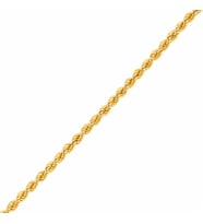 Altın Burgulu Halat Zincir 60 cm