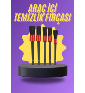 5 Parça Araç İçi Temizlik Fırçası Araç İçi-dışı Temizleme Fırça Seti