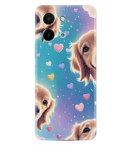Vivo Y28 Kılıf Boutique Baskılı Resimli Kalp ve Köpek Pcode -034