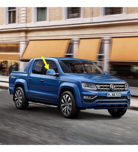 VW Amarok 2017-2022 Sağ Yan Dış Dikiz Aynası Üst Kapağı 7E1857528L