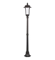 AVONNI BSU-68030-BSY Siyah Boyalı Dış Mekan Aydınlatma E27 Aluminyum Döküm Dip Akrilik Cam 28cm