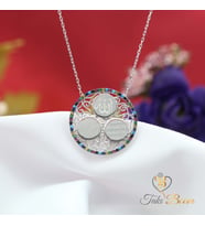 Dualı Kolye, Ayetel Kürsi, Nazar Duası, Allah Yazılı Gümüş Kolye