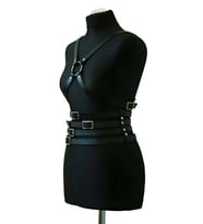 Mulvxbrf Brf02 Deri Belden Dört Sıralı Göğüs Harness - Brf911 (Mulvix)