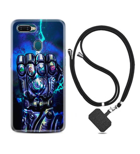 Oppo A5S A15 A16 A54 A55 A73 A74 Kılıf Boyun Askılı Silikon Thunder Play 1760