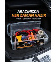 Çok Amaçlı 27 Parça Araç Acil Durum Ekipman Seti Düzenli Taşıma Kutulu
