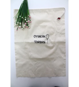 Büyük Boy Çok Amaçlı Büzgülü Oyuncak Torbası 50x70