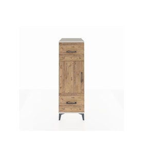 Kronos Dolap 2 Raflı 2 Çekmeceli Tek Kapaklı 44x59x134 Aytaşı-Çam