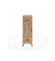 Kronos Dolap 2 Raflı 2 Çekmeceli Tek Kapaklı 44x59x134 Aytaşı-Çam