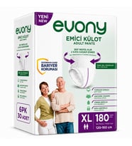 Evony Yetişkin Bezi Emici Külot XL - Ekstra Büyük - Extra Large 180 Adet