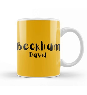 David Beckham Kupa Bardak Porselen