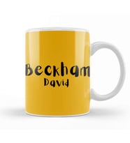 David Beckham Kupa Bardak Porselen