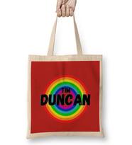 Tim Duncan - Basketball gifts Vintage Retro Rainbow Quotes For BOYS AND Dad Bez Çanta Uzun Saplı