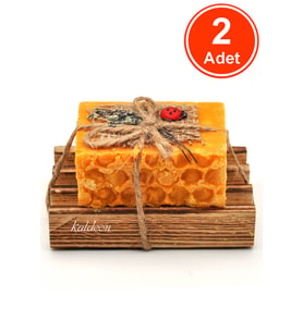 Hediyelik Bıttım Yağı Sabunu El Yapımı Doğal Paletli 110 G x 2 Adet