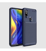 Xiaomi Mi Mix 3 Kılıf Esnek Soft Karbon Tasarım Legion Serisi (Lacivert)