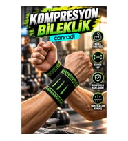 2'li Esnek Kompresyon Bilek Bandı – Spor ve Günlük Kullanım İçin Destekleyici